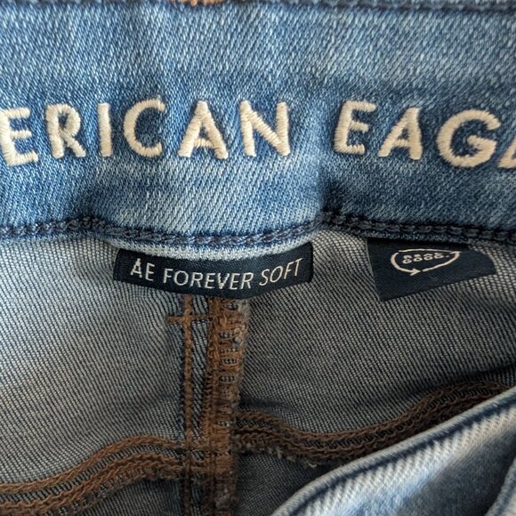 American Eagle AE Forever Soft Curvy High-Rise Jegging Size 8 Short Crossover - Picture 6 of 10
